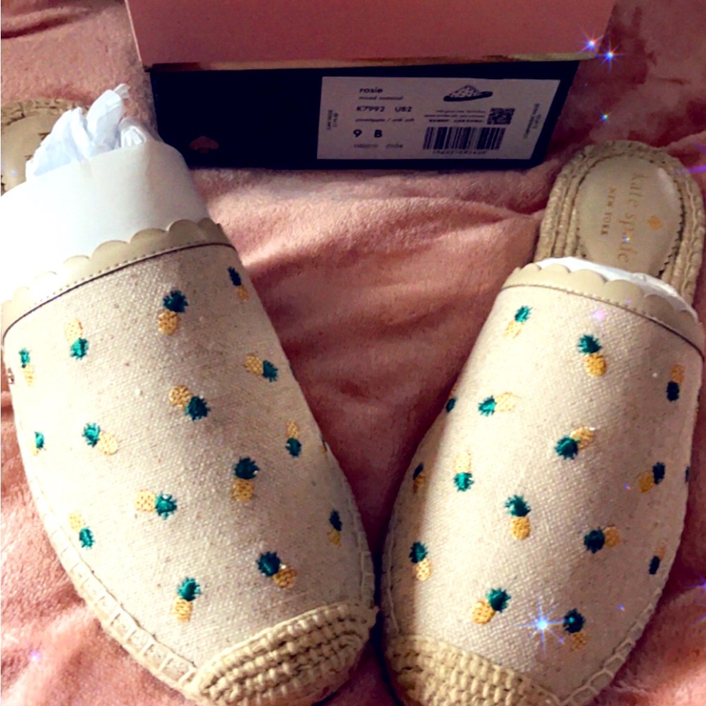 Brand new, Kate spade, pineapple slides